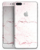 Pink Splattered Marble Surface - Skin-kit for the iPhone 8 or 8 Plus