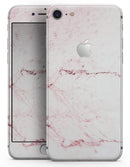 Pink Splattered Marble Surface - Skin-kit for the iPhone 8 or 8 Plus