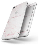 Pink Splattered Marble Surface - Skin-kit for the iPhone 8 or 8 Plus