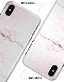 Pink Splattered Marble Surface - iPhone X Clipit Case