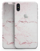 Pink Splattered Marble Surface - iPhone X Skin-Kit