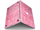 Pink Textured Triangle Pattern - MacBook Pro with Retina Display Full-Coverage Skin Kit