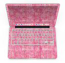 Pink Textured Triangle Pattern - MacBook Pro with Retina Display Full-Coverage Skin Kit