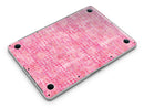 Pink Textured Triangle Pattern - MacBook Pro with Retina Display Full-Coverage Skin Kit