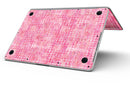 Pink Textured Triangle Pattern - MacBook Pro with Retina Display Full-Coverage Skin Kit