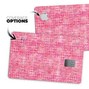 Pink Textured Triangle Pattern - Premium Protective Decal Skin-Kit for the Apple Credit Card