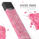 Pink Textured Triangle Pattern - Premium Decal Protective Skin-Wrap Sticker compatible with the Juul Labs vaping device