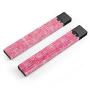 Pink Textured Triangle Pattern - Premium Decal Protective Skin-Wrap Sticker compatible with the Juul Labs vaping device