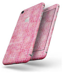 Pink Textured Triangle Pattern - Skin-kit for the iPhone 8 or 8 Plus