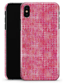 Pink Textured Triangle Pattern - iPhone X Clipit Case