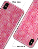 Pink Textured Triangle Pattern - iPhone X Clipit Case
