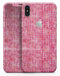 Pink Textured Triangle Pattern - iPhone X Skin-Kit