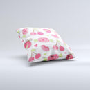 Pink Treats N_ Such Ink-Fuzed Decorative Throw Pillow