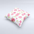 Pink Treats N_ Such Ink-Fuzed Decorative Throw Pillow