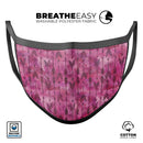 Pink Tribal Arrow Pattern - Made in USA Mouth Cover Unisex Anti-Dust Cotton Blend Reusable & Washable Face Mask with Adjustable Sizing for Adult or Child