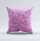 Pink Unfocused Glimmer ink-Fuzed Decorative Throw Pillow