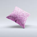 Pink Unfocused Glimmer ink-Fuzed Decorative Throw Pillow