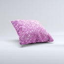 Pink Unfocused Glimmer ink-Fuzed Decorative Throw Pillow