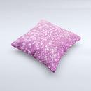 Pink Unfocused Glimmer ink-Fuzed Decorative Throw Pillow
