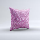 Pink Unfocused Glimmer ink-Fuzed Decorative Throw Pillow