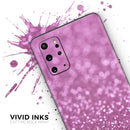 Pink Unfocused Glimmer - Premium Vinyl Skin Decal for Samsung Galaxy S25 Ultra, S24, S23, S22 & All Galaxy S Models