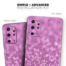 Pink Unfocused Glimmer - Premium Vinyl Skin Decal for Samsung Galaxy S25 Ultra, S24, S23, S22 & All Galaxy S Models