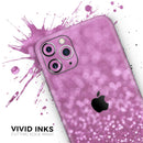 Pink Unfocused Glimmer - Protective Skin Wrap & Decal – Compatible with iPhone SE to iPhone 17 Pro Max (All Models)