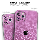 Pink Unfocused Glimmer - Protective Skin Wrap & Decal – Compatible with iPhone SE to iPhone 17 Pro Max (All Models)