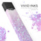 Pink Unfocused Orbs of Light  - Premium Decal Protective Skin-Wrap Sticker compatible with the Juul Labs vaping device