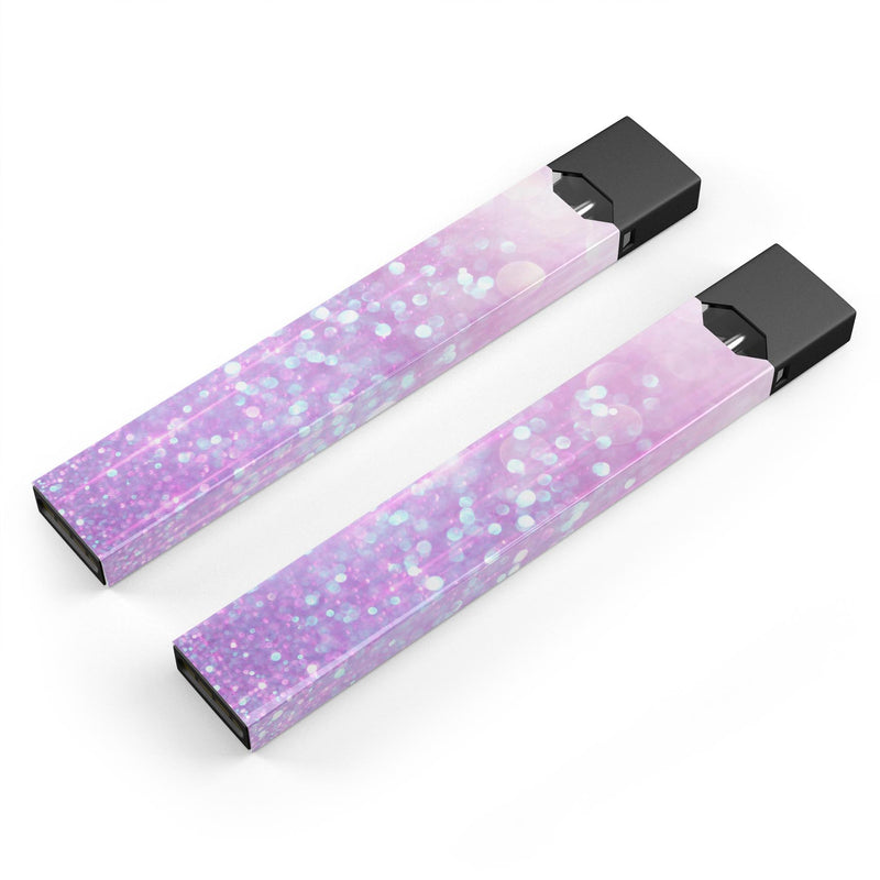 Pink Unfocused Orbs of Light  - Premium Decal Protective Skin-Wrap Sticker compatible with the Juul Labs vaping device