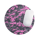 Pink V3 and Gray Digital Camouflage// WaterProof Rubber Foam Backed Anti-Slip Mouse Pad for Home Work Office or Gaming Computer Desk