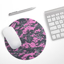 Pink V3 and Gray Digital Camouflage// WaterProof Rubber Foam Backed Anti-Slip Mouse Pad for Home Work Office or Gaming Computer Desk