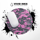 Pink V3 and Gray Digital Camouflage// WaterProof Rubber Foam Backed Anti-Slip Mouse Pad for Home Work Office or Gaming Computer Desk