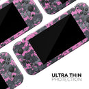 Pink V3 and Gray Digital Camouflage // Skin Decal Wrap Kit for Nintendo Switch Console & Dock, Joy-Cons, Pro Controller, Lite, 3DS XL, 2DS XL, DSi, or Wii - Vinyl Skin Wrap for Nintendo Switch 2, OLED, Lite, Pro Controller, Wii & Classic Handhelds