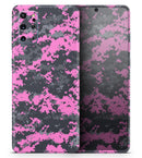 Pink V3 and Gray Digital Camouflage - Premium Vinyl Skin Decal for Samsung Galaxy S25 Ultra, S24, S23, S22 & All Galaxy S Models