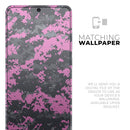 Pink V3 and Gray Digital Camouflage - Premium Vinyl Skin Decal for Samsung Galaxy S25 Ultra, S24, S23, S22 & All Galaxy S Models