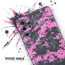 Pink V3 and Gray Digital Camouflage - Premium Vinyl Skin Decal for Samsung Galaxy S25 Ultra, S24, S23, S22 & All Galaxy S Models