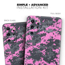 Pink V3 and Gray Digital Camouflage - Premium Vinyl Skin Decal for Samsung Galaxy S25 Ultra, S24, S23, S22 & All Galaxy S Models
