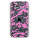 Pink V3 and Gray Digital Camouflage - Protective Skin Wrap & Decal – Compatible with iPhone SE to iPhone 17 Pro Max (All Models)