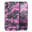 Pink V3 and Gray Digital Camouflage - Protective Skin Wrap & Decal – Compatible with iPhone SE to iPhone 17 Pro Max (All Models)