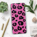 Pink Vector Cheetah Print - Premium Vinyl Skin Decal for Samsung Galaxy S25 Ultra, S24, S23, S22 & All Galaxy S Models