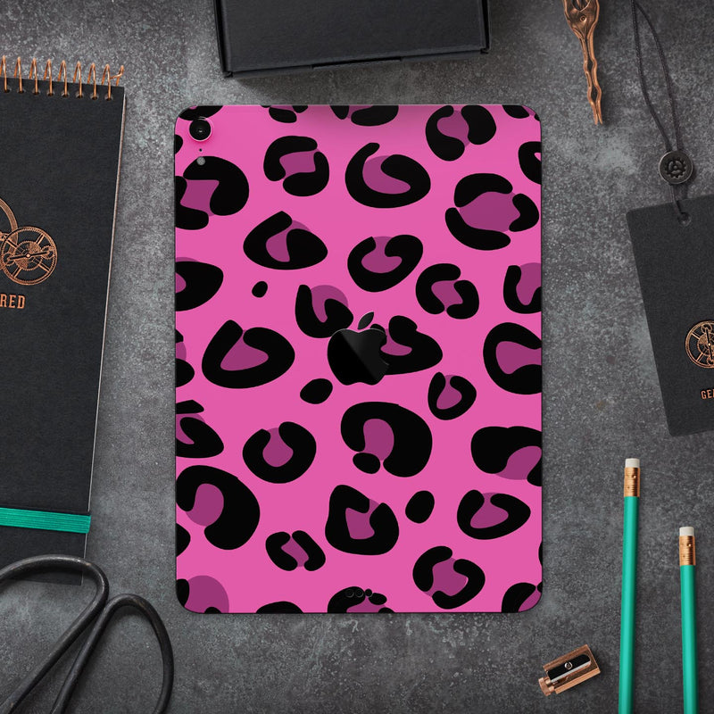 Pink Vector Cheetah Print - Full Body Skin Decal for the Apple iPad Pro 12.9", 11", 10.5", 9.7", Air or Mini (All Models Available)