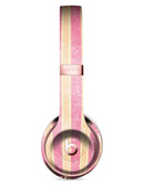 Pink Vertical Stripes Over Orange Full-Body Skin Kit for the Beats by Dre Solo 3 Wireless Headphones