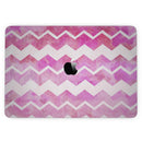 MacBook Pro with Touch Bar Skin Kit - Pink_Water_Color_with_White_Chevron-MacBook_13_Touch_V3.jpg?