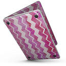 MacBook Pro with Touch Bar Skin Kit - Pink_Water_Color_with_White_Chevron-MacBook_13_Touch_V6.jpg?