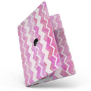 MacBook Pro with Touch Bar Skin Kit - Pink_Water_Color_with_White_Chevron-MacBook_13_Touch_V7.jpg?