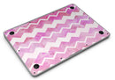 Pink Water Color with White Chevron - MacBook Air Skin Kit