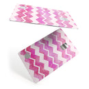 Pink Water Color with White Chevron - Premium Protective Decal Skin-Kit for the Apple Credit Card