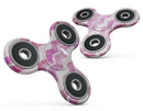 Pink Water Color with White Chevron Full-Body Fidget Spinner Skin-Kit