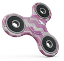 Pink Water Color with White Chevron Full-Body Fidget Spinner Skin-Kit